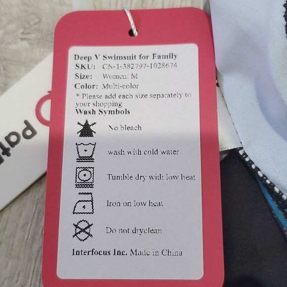 PAT PAT ONE PIECE SWIMSUIT, Sz M, MULTICOLOR, NWT - Picture 7 of 8